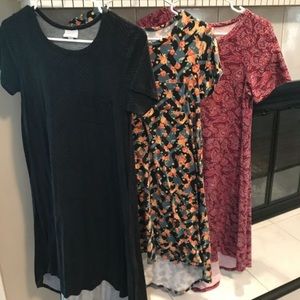 LuLaRoe XXS Carly lot of three